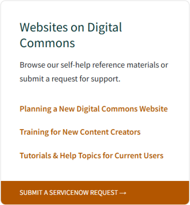 A Quick Links component as it appears to visitors.