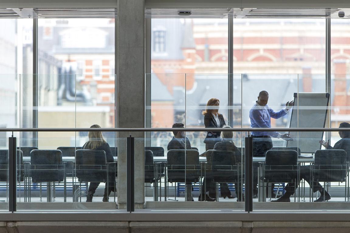 group of business people in a meeting