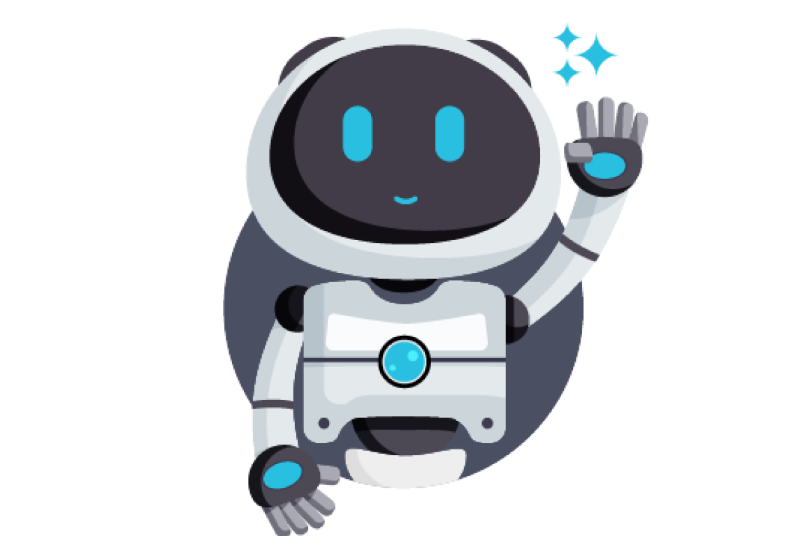 AI Robot Guide Character Waving