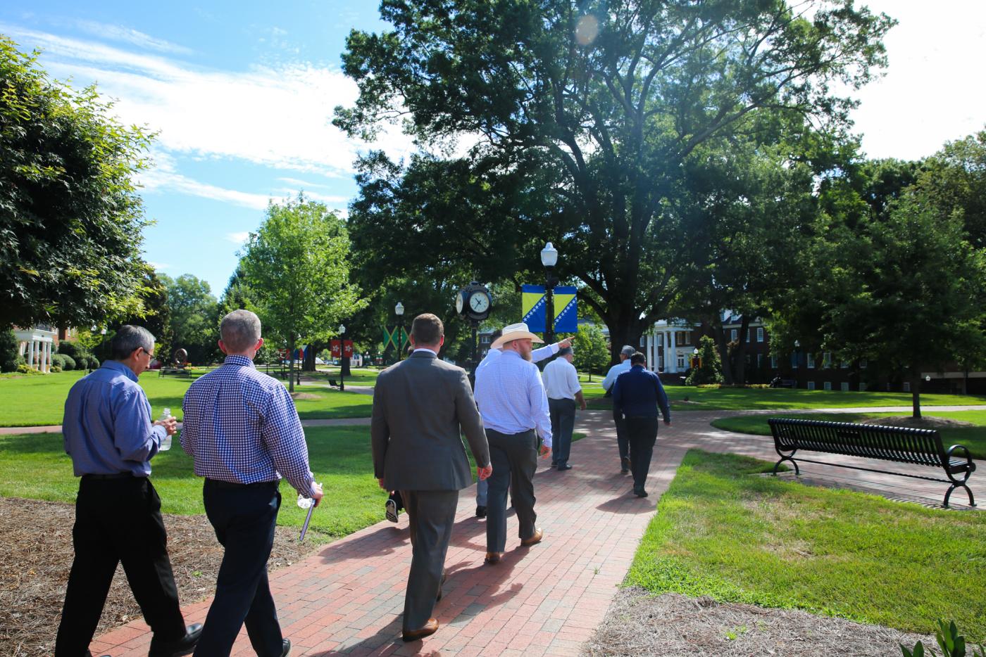 Leadership walking with Apprentice Keton York