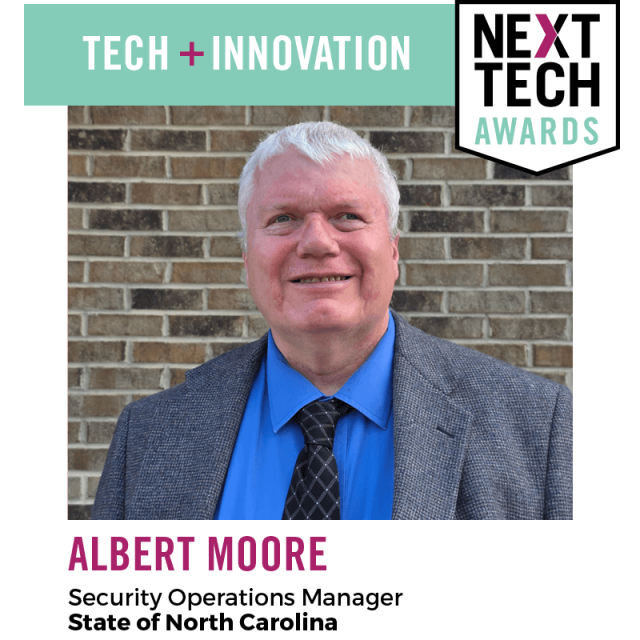 NEXT TECH Awards Winner Albert Moore in the Tech + Innovation Category