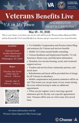 Veterans Benefits Live flyer