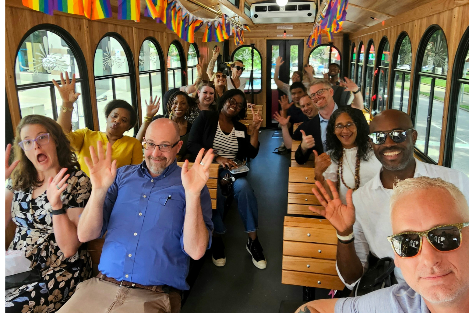 Teachers on a Trolley Tour
