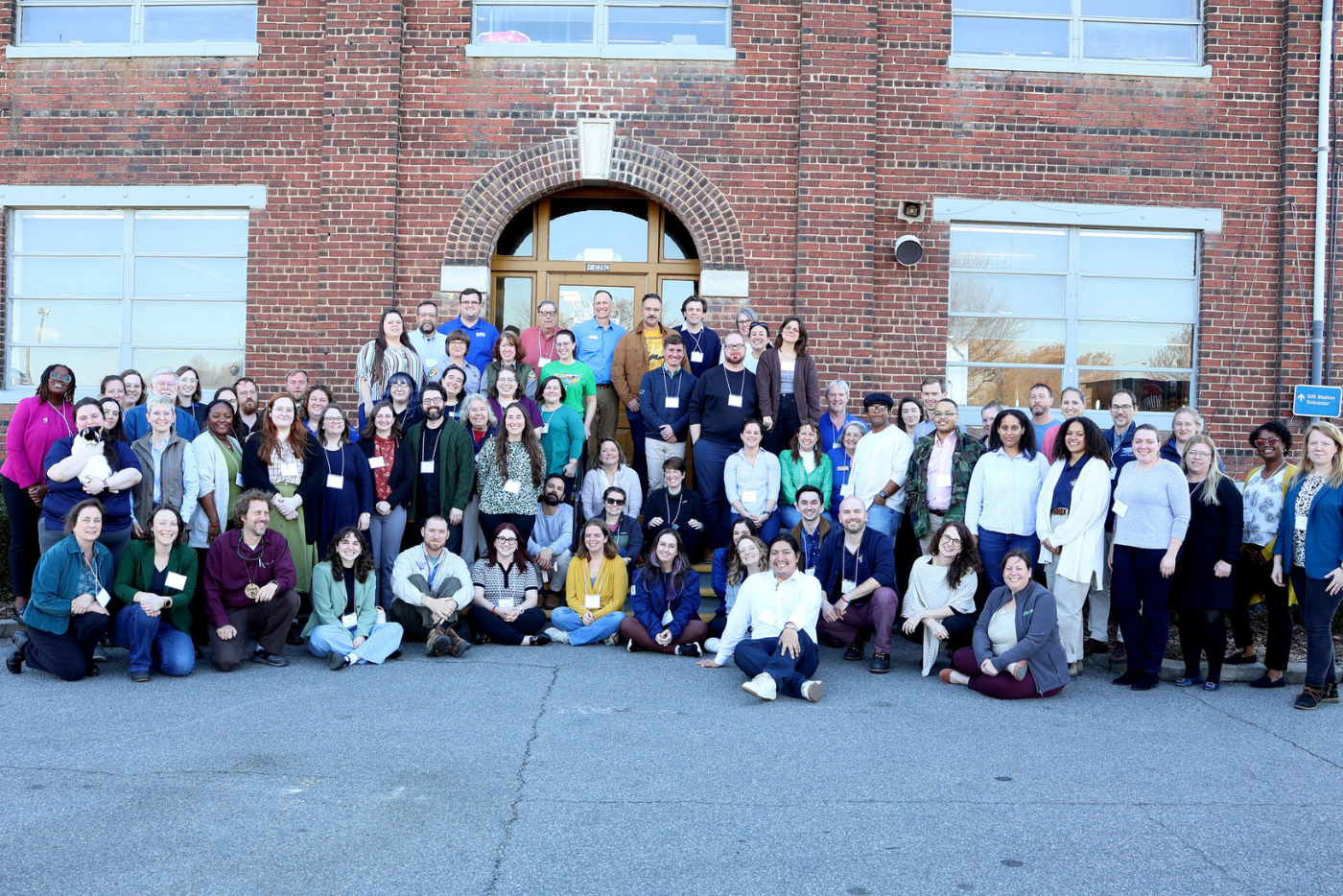 88 DNCR educators gathered outside of the NC Transportation Museum.