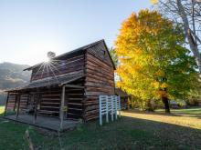 Home of the Vance family, with signs naming the Enslaved peoples who worked at the plantation