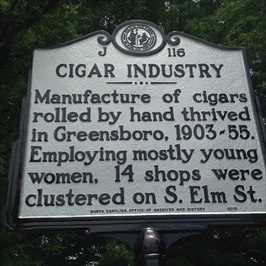 tobacco company greensboro nc Cigar Industry (J-116)
