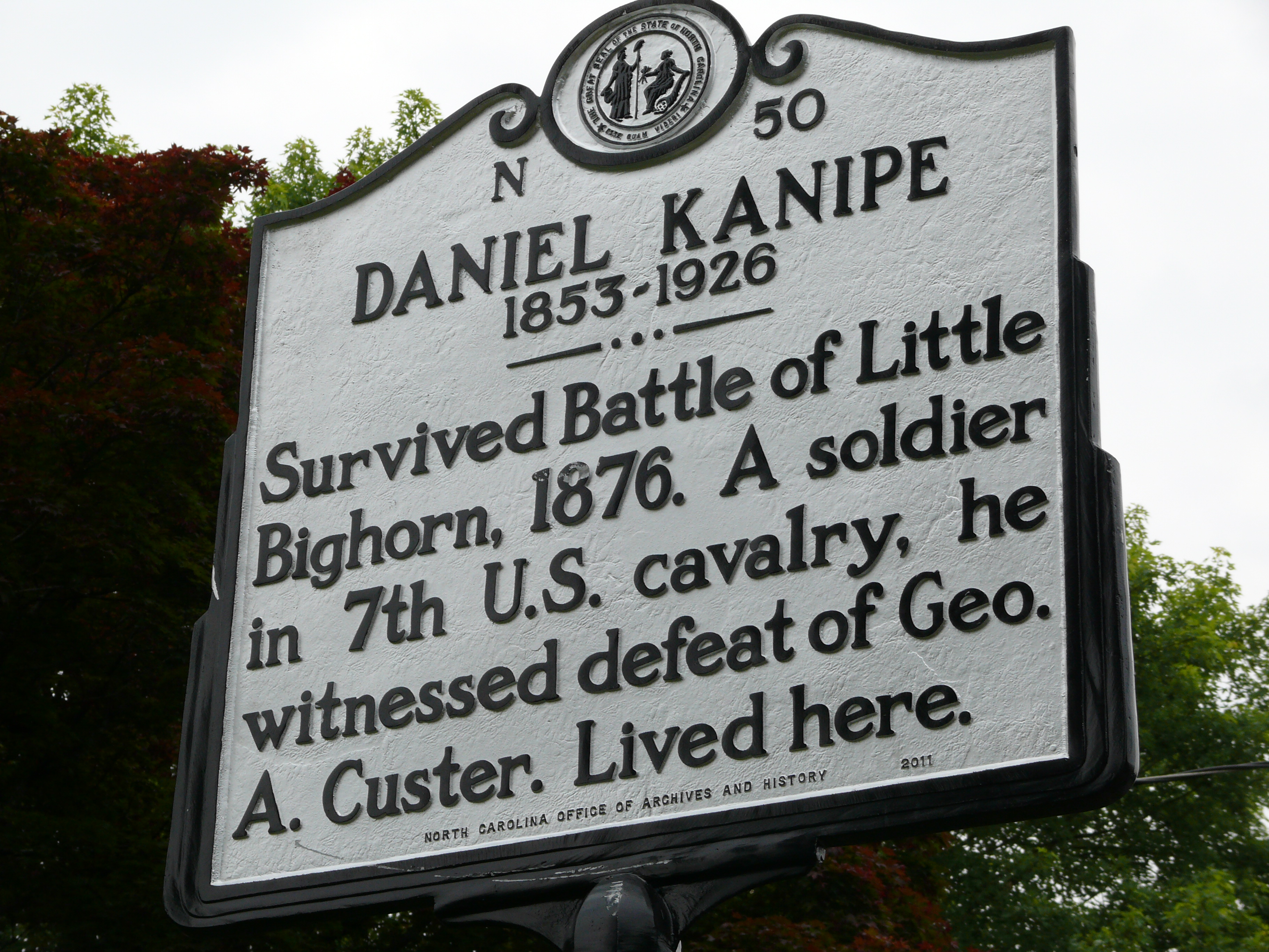 Daniel Kanipe 1853-1926 (N-50) | NC DNCR
