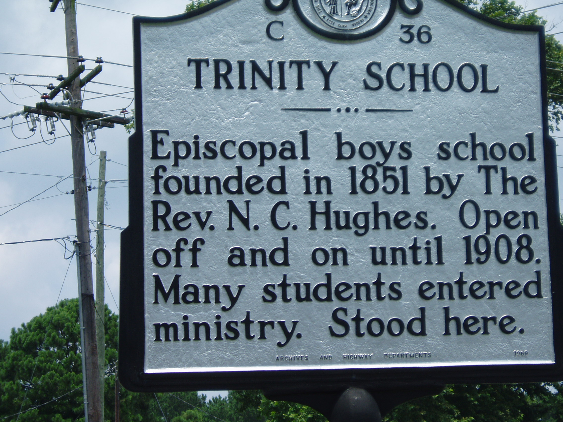 Trinity School (C-36) | NC DNCR