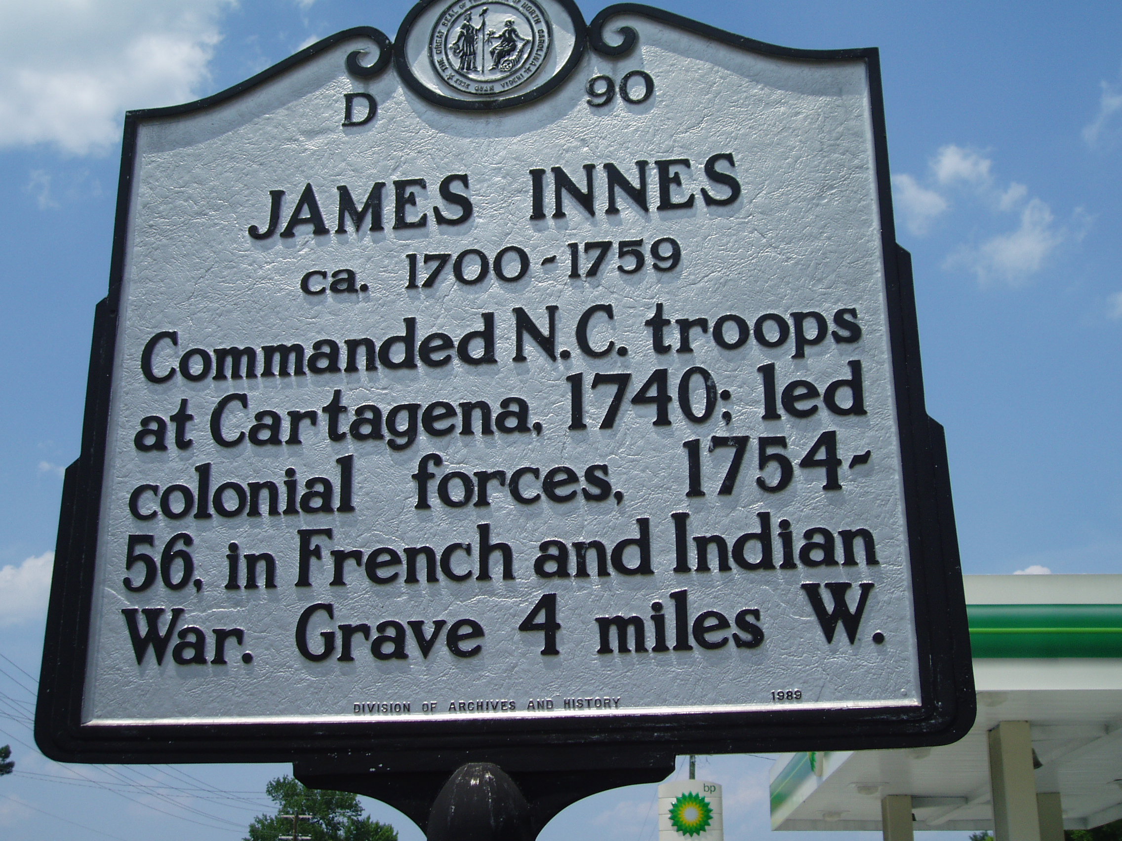 James Innes ca. 1700-1759 (D-90) | NC DNCR