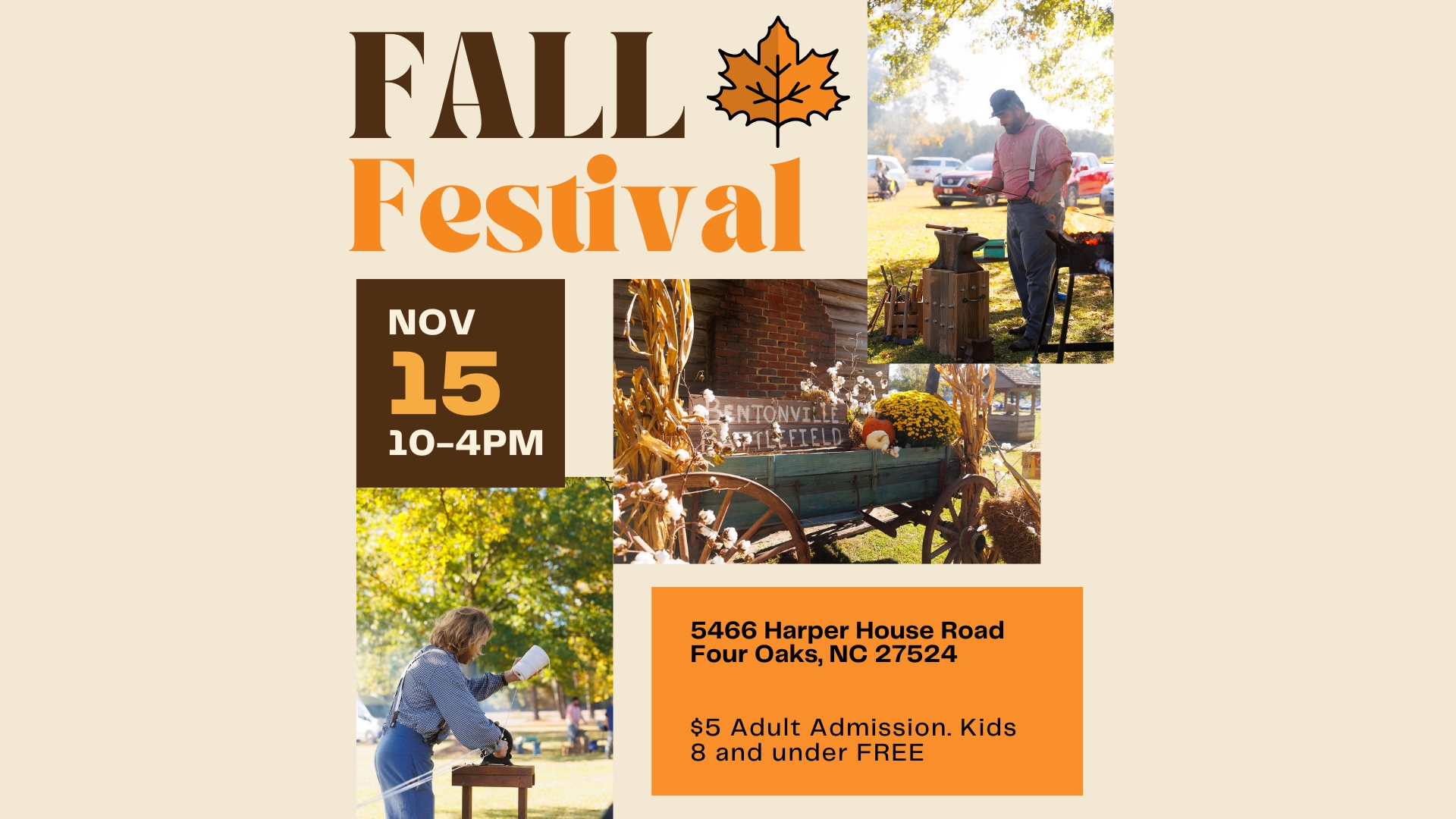 Celebrate Fall at Bentonville Battlefield’s Fall Festival Nov. 15 | NC DNCR