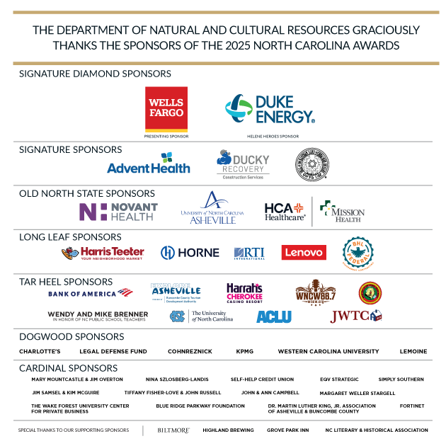 North Carolina Award Sponsors 