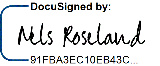 Signature of Nels Roseland