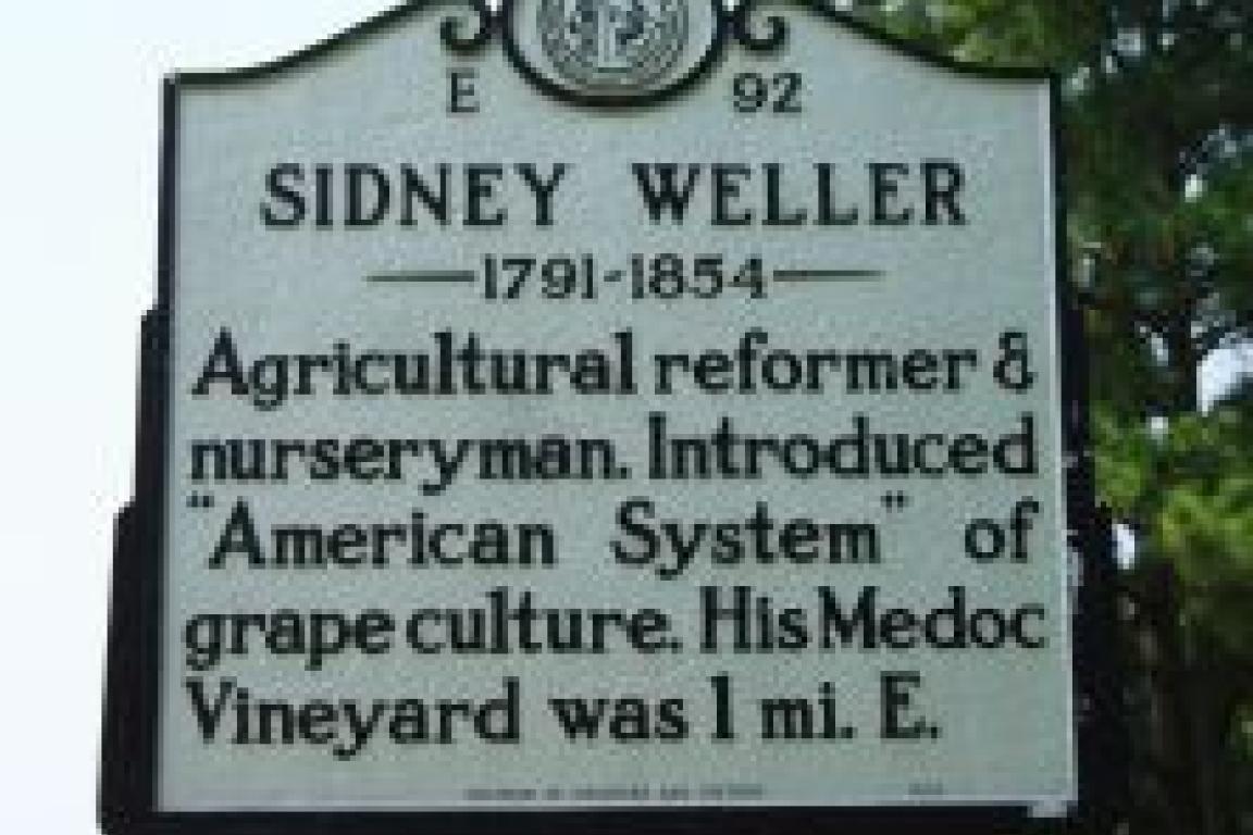 E-92 Sidney Weller historical marker