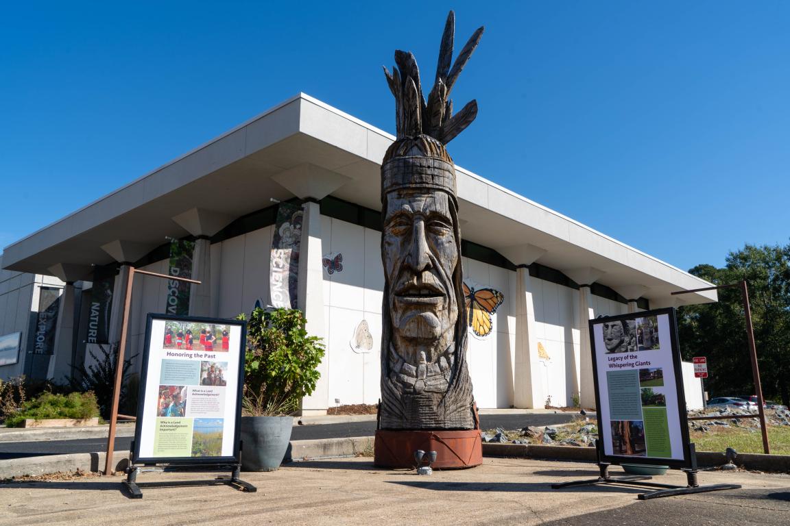 Exterior of the Museum of Natural Sciences in Whiteville