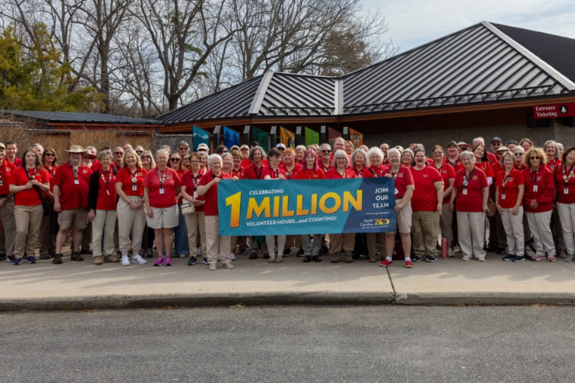 North Carolina Zoo Celebrates One Million Hours of Volunteer Support