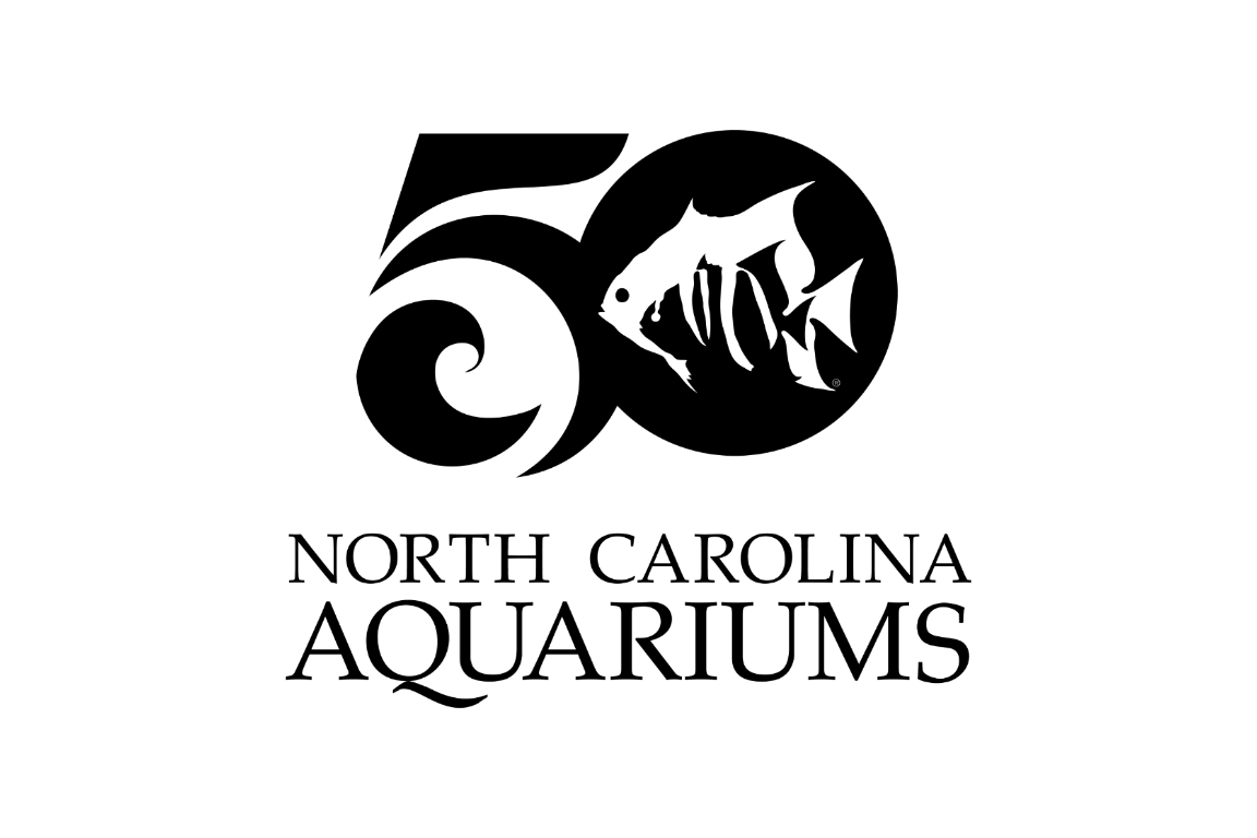 50th Anniversary NC Aquariums Logo