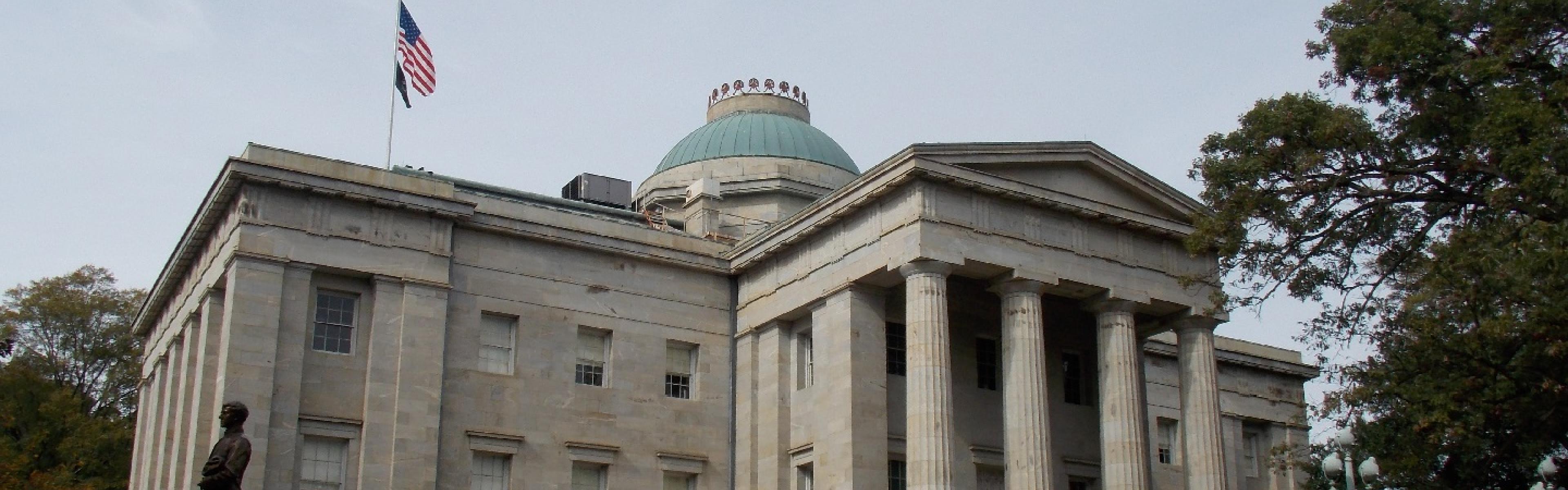 The North Carolina State Capitol building in Downtown Raleigh.