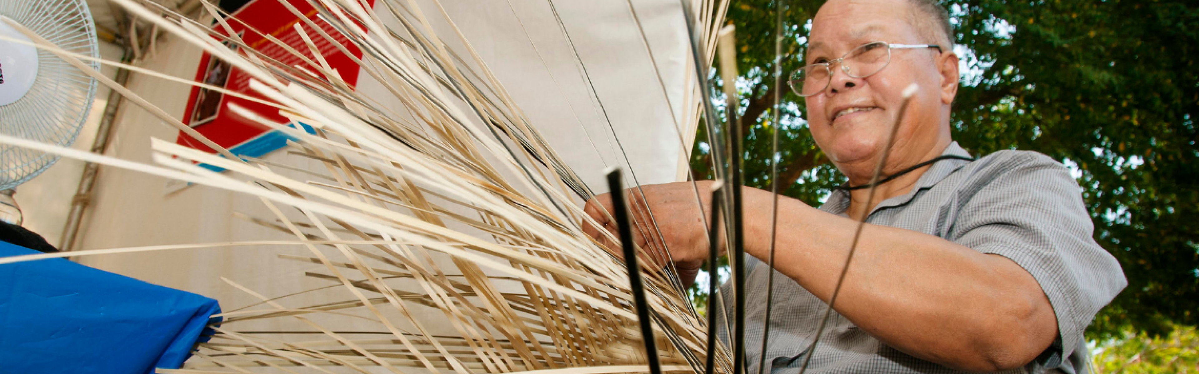 Native American weaver