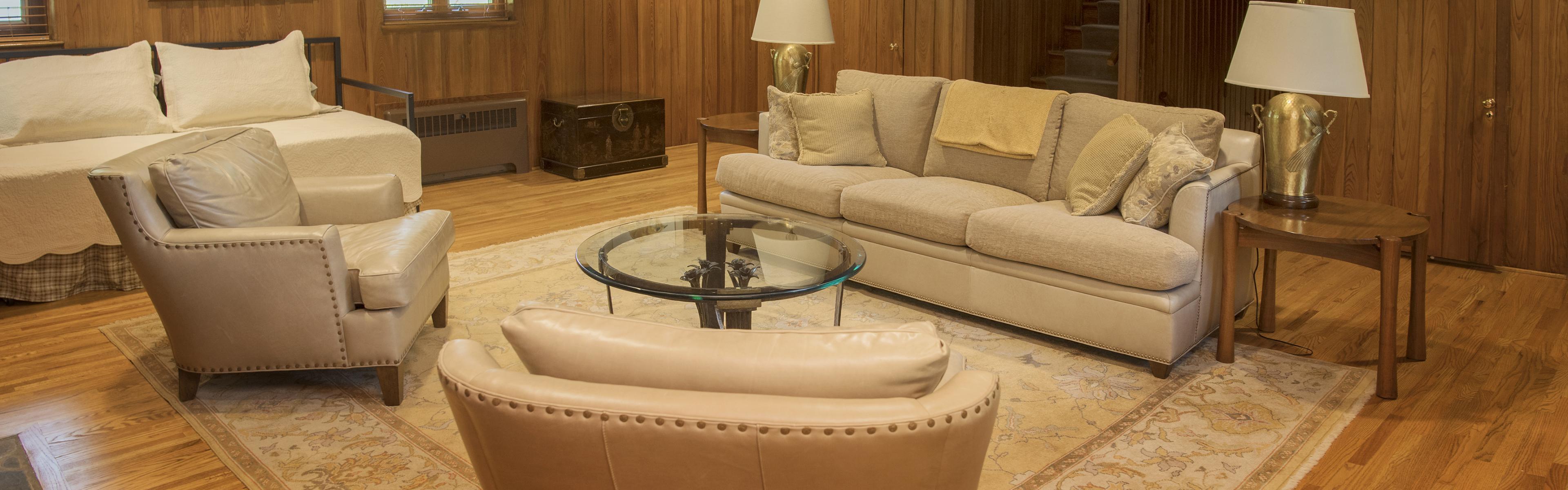 Western residence parlor with sofas