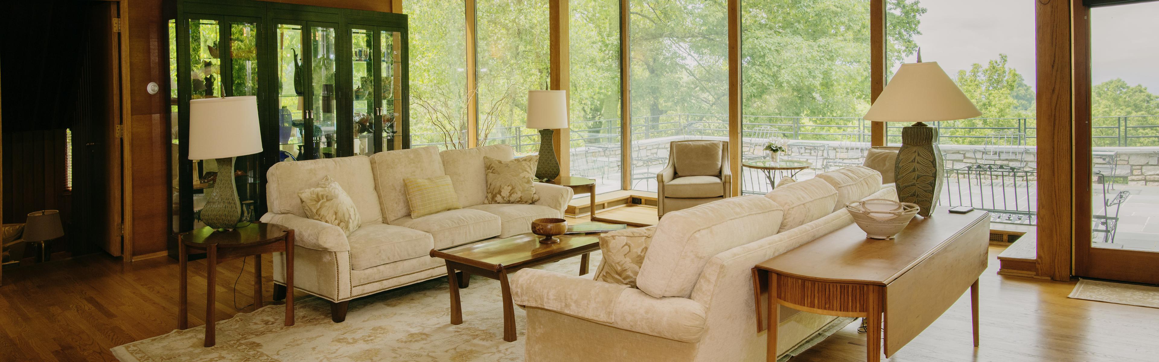 Western Residence parlor room with sofas