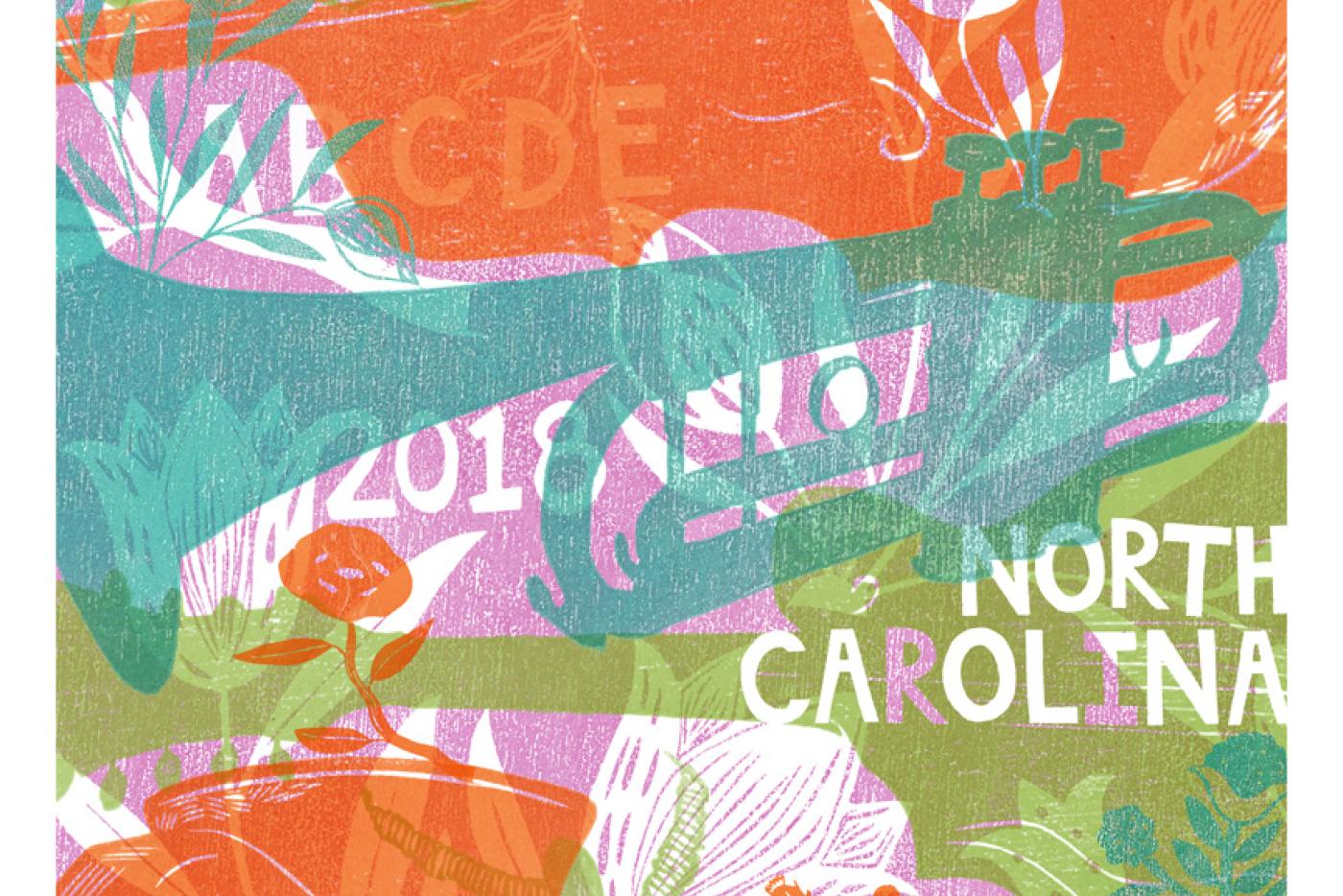 A limited-edition poster that celebrates the 2018 North Carolina Heritage Award