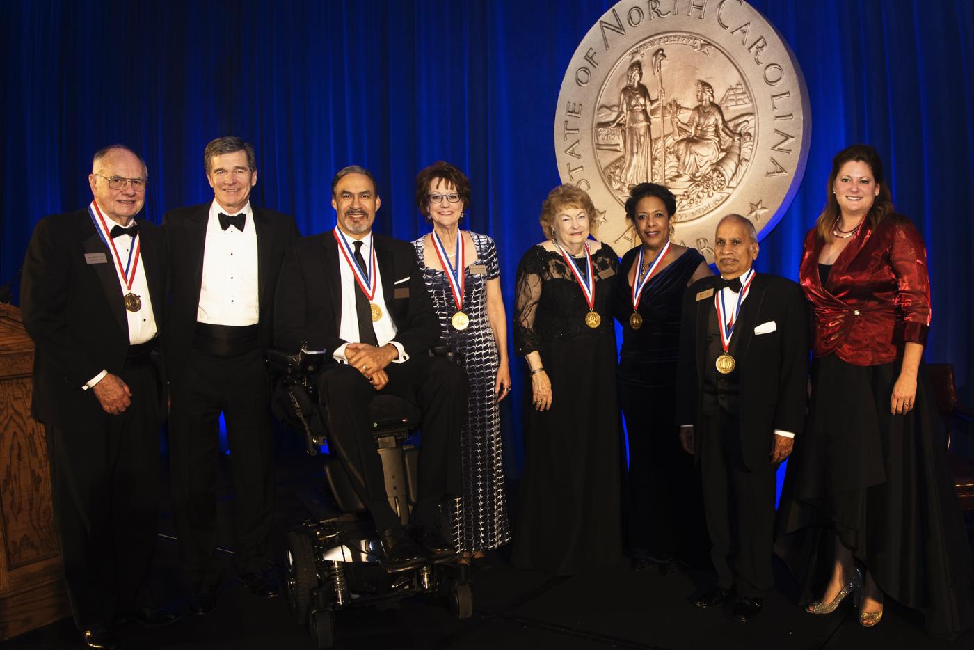 Governor Cooper with recipients of the North Carolina Awards.