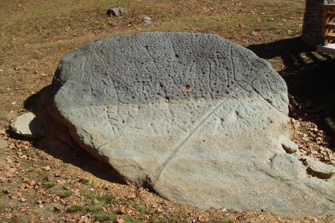 A rock full of holes.