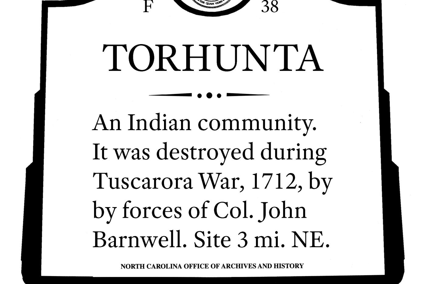 Torhunta Historical Marker