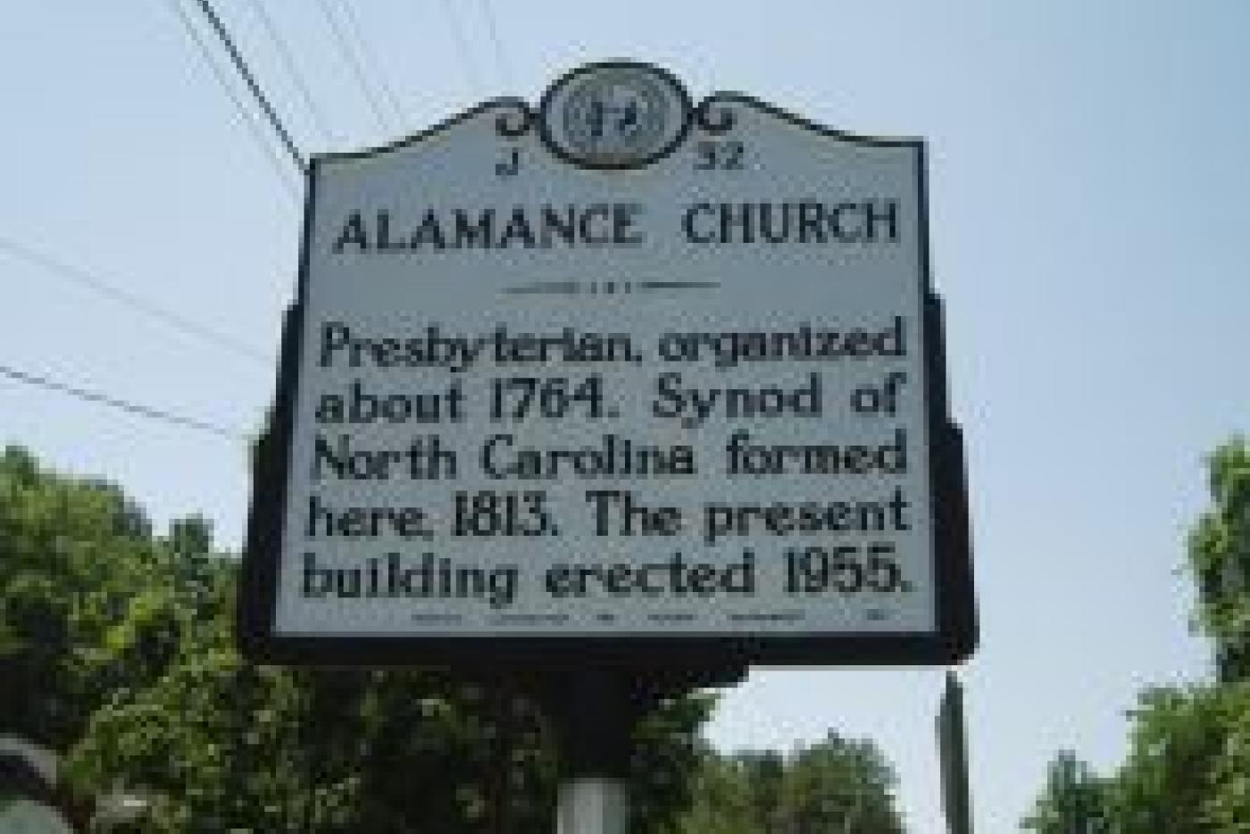 Alamance Church (J32) NC DNCR