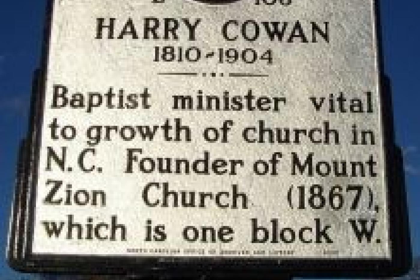 Harry Cowan 18101904 (L106) NC DNCR