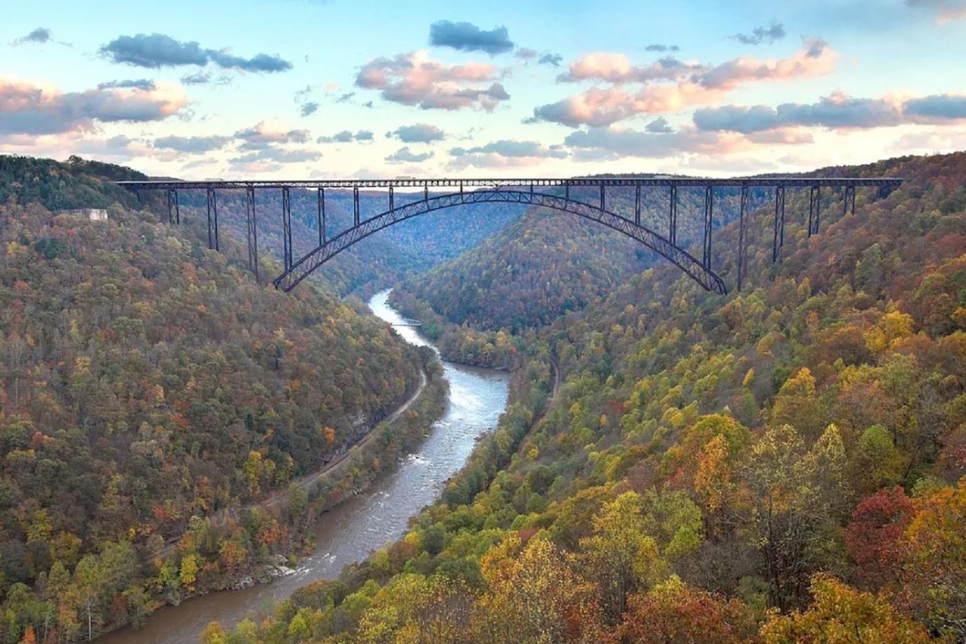 The New River Gorge Bridge.