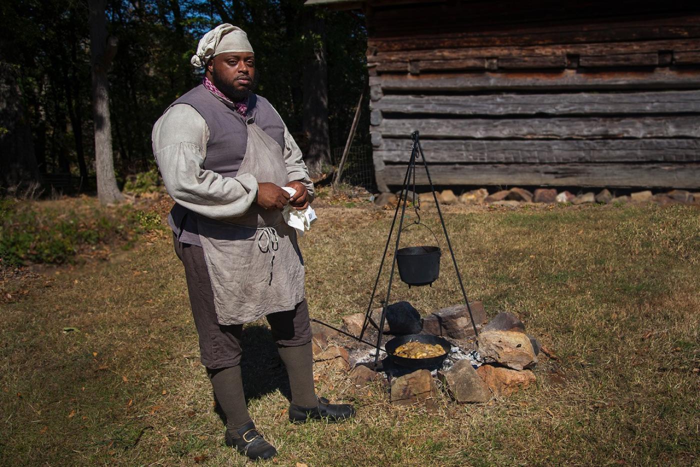Dontavius Williams, a nationally recognized historical interpreter and founder of “The Chronicles of Adam,” will bring backcountry cooking to life at the President James K. Polk State Historic Site.