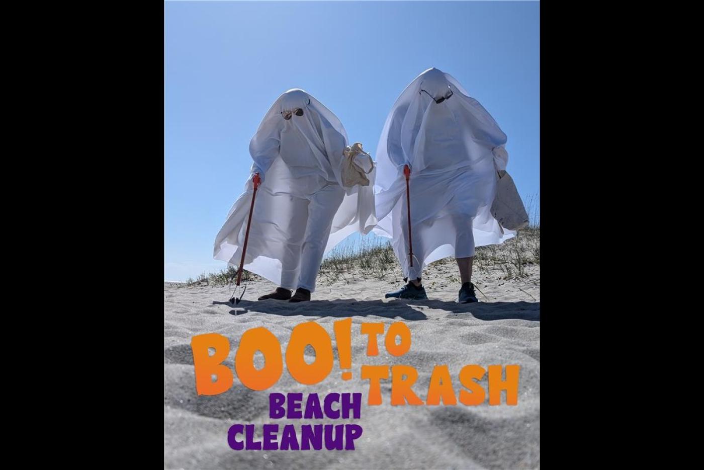 The Aquarium invites volunteers to the annual Boo! To Trash Beach Cleanup, Saturday, Oct. 25, 8-10 a.m. and encourages homemade costumes or repurposed ones.