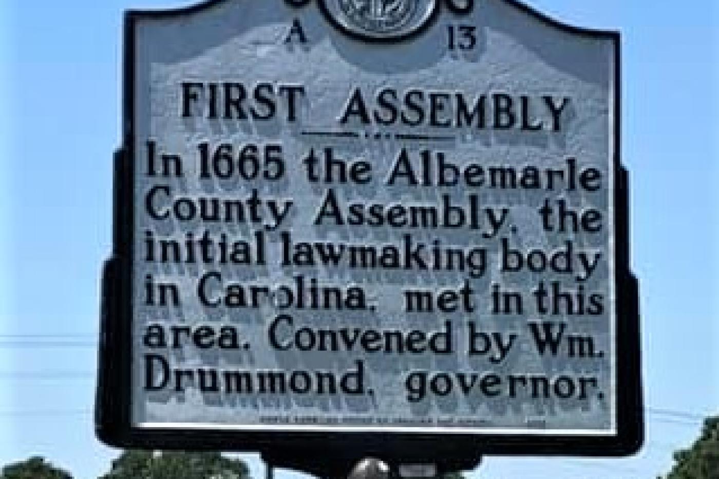 a-9 first assembly historical marker
