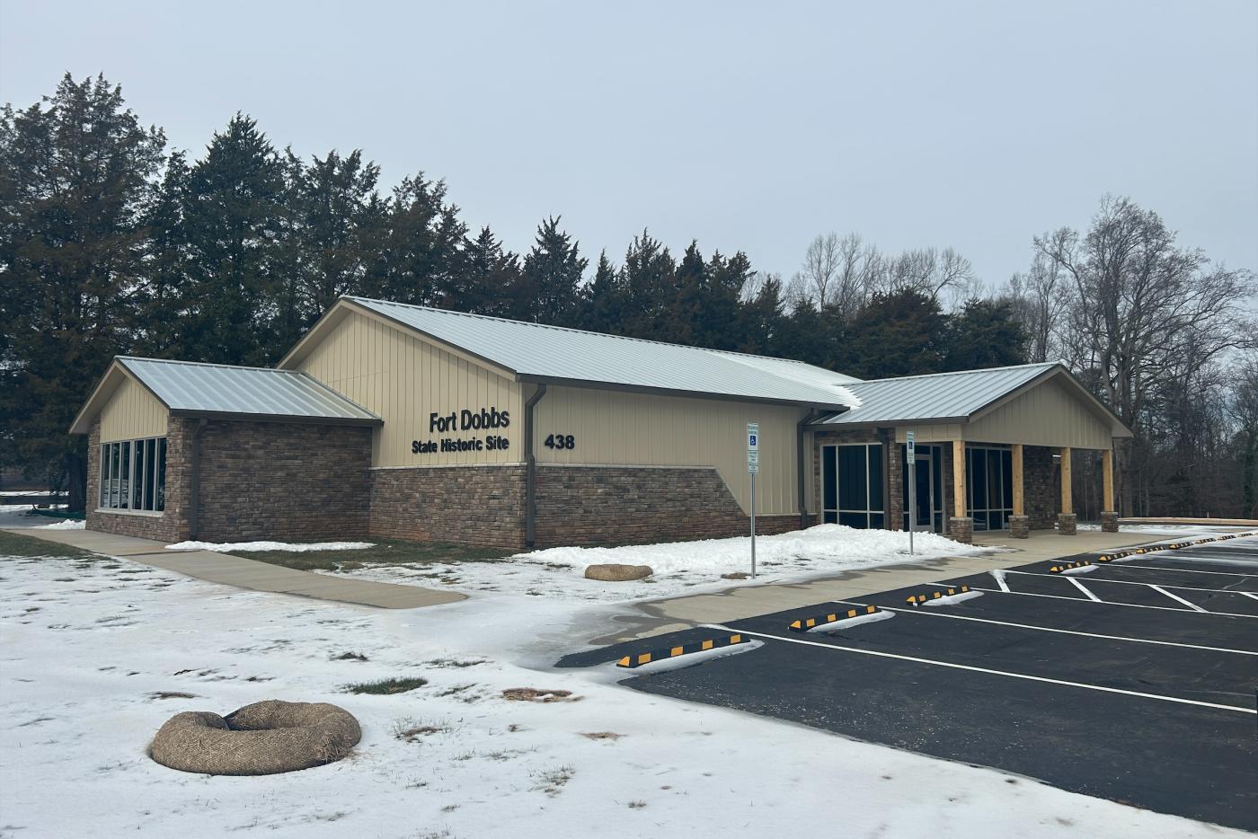 The new visitor center at Fort Dobbs State Historic Site is expected to open in April.