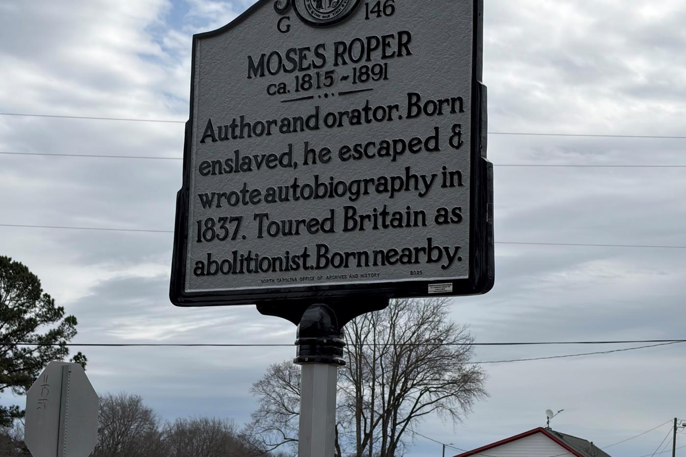 G-146 Moses Roper historical marker