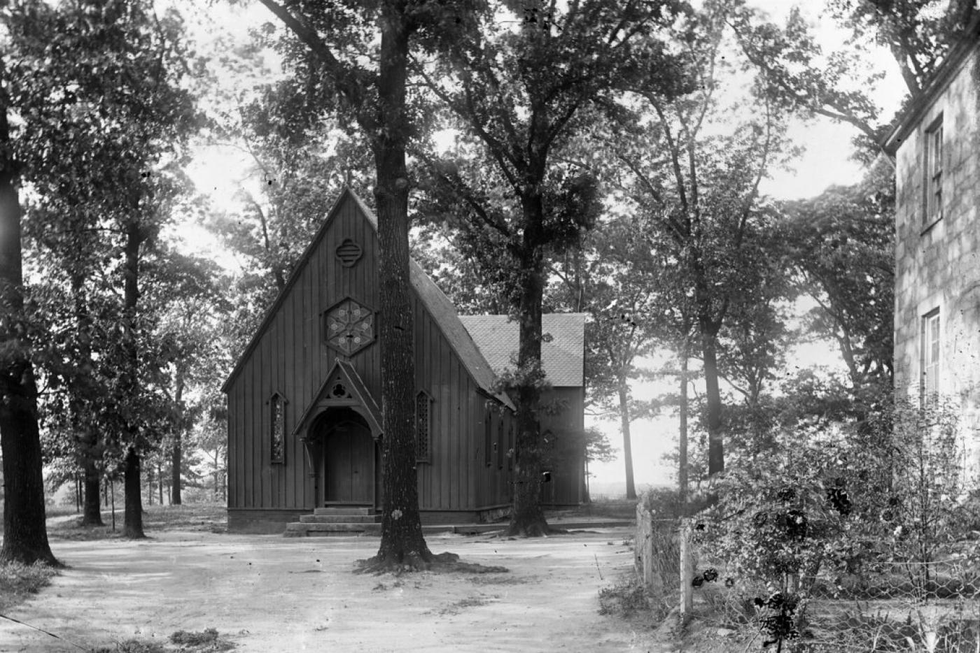 The chapel at St. Mary's School, circa 1910. Image from the State Archives.
