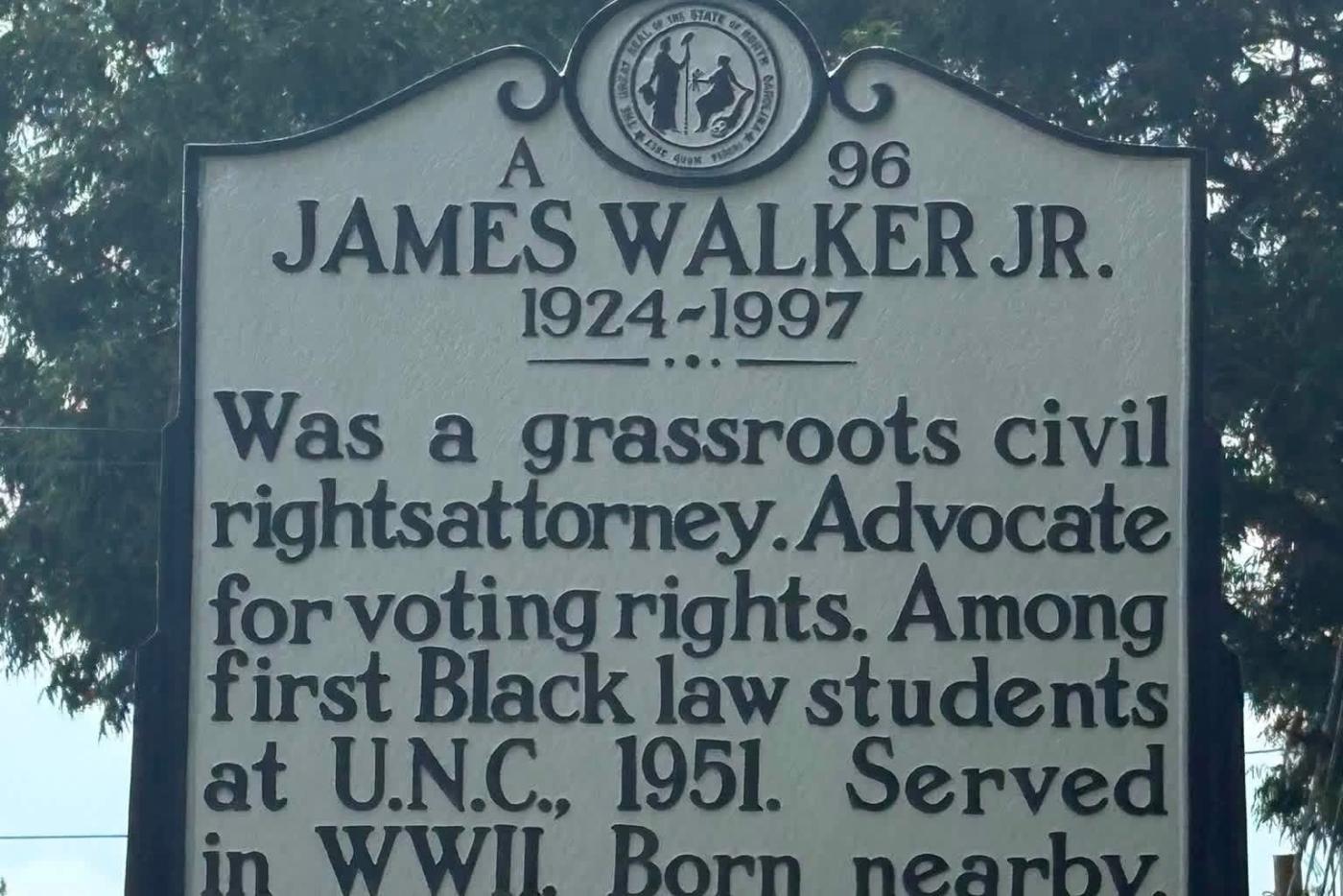 A-96 James Walker Jr. historical marker