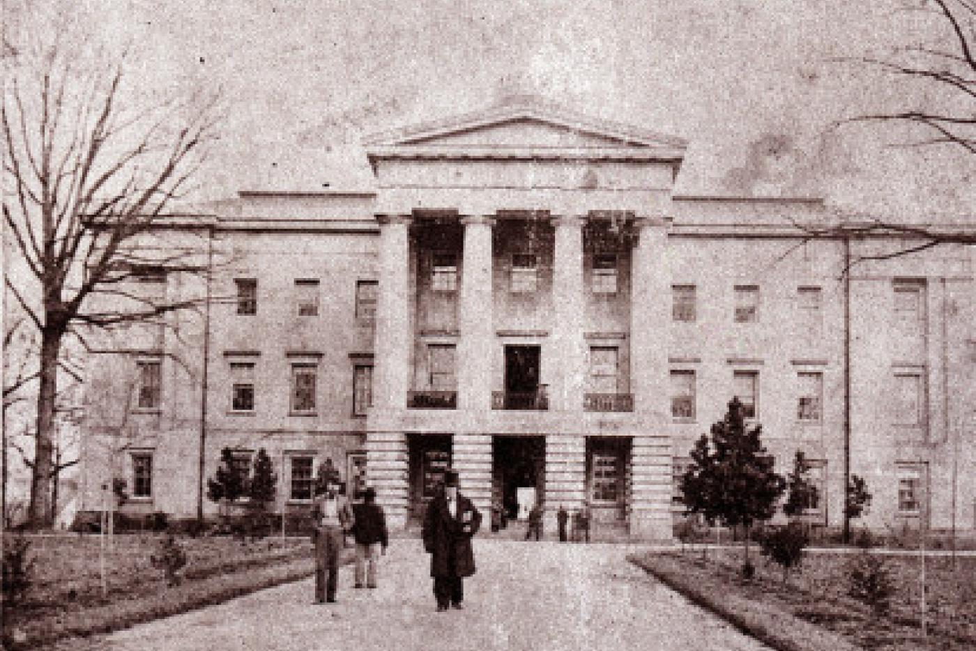 An 1861 image of the Capitol, now held by the State Archives