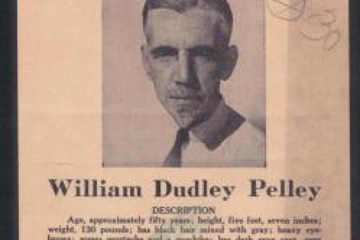 Wanted poster for William Dudley Pelley
