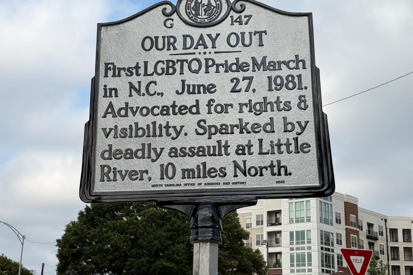G-147 Our Day Out highway historical marker