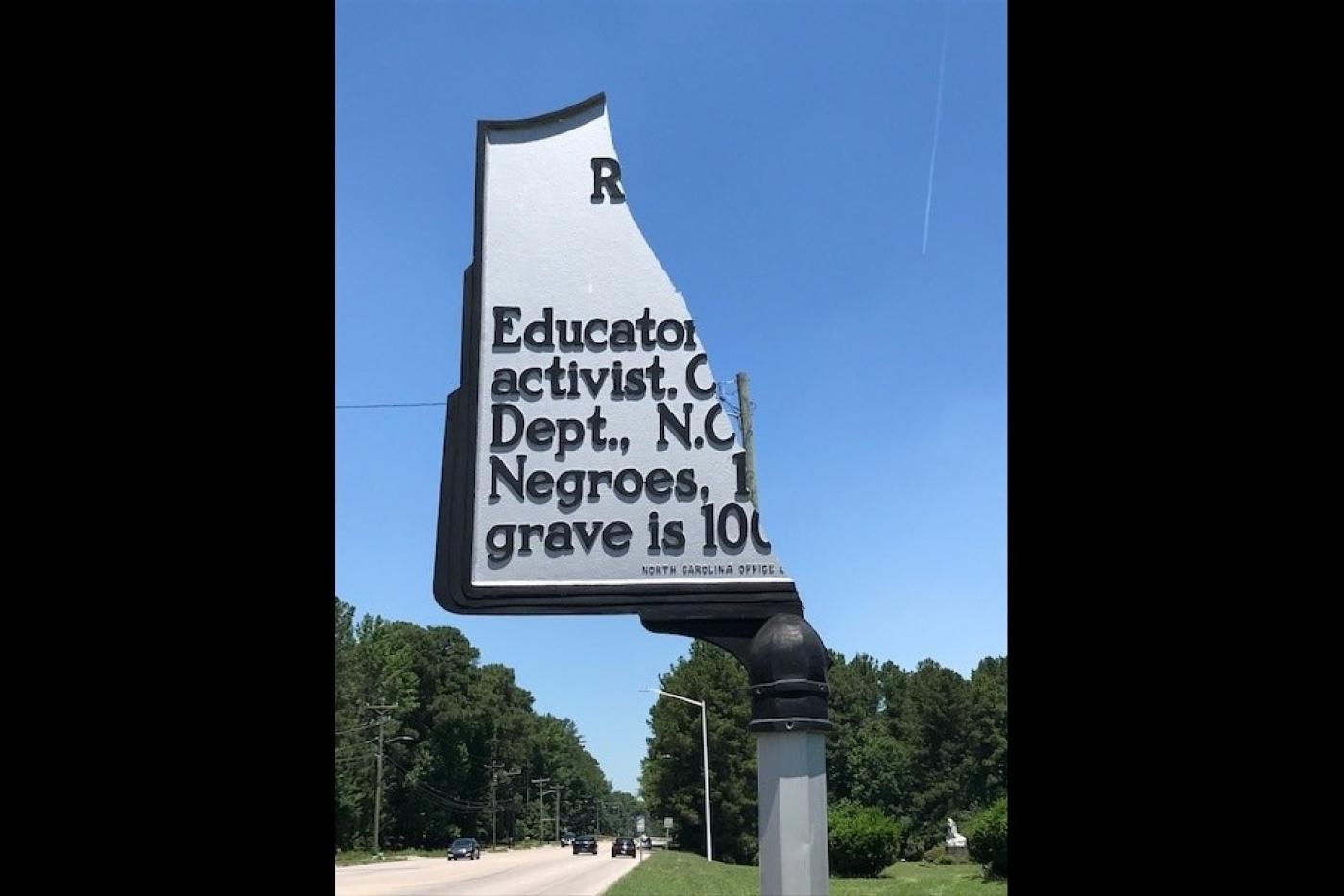 Damaged Highway Historical Marker