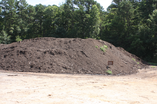 Finished compost at the NC Zoo. 
