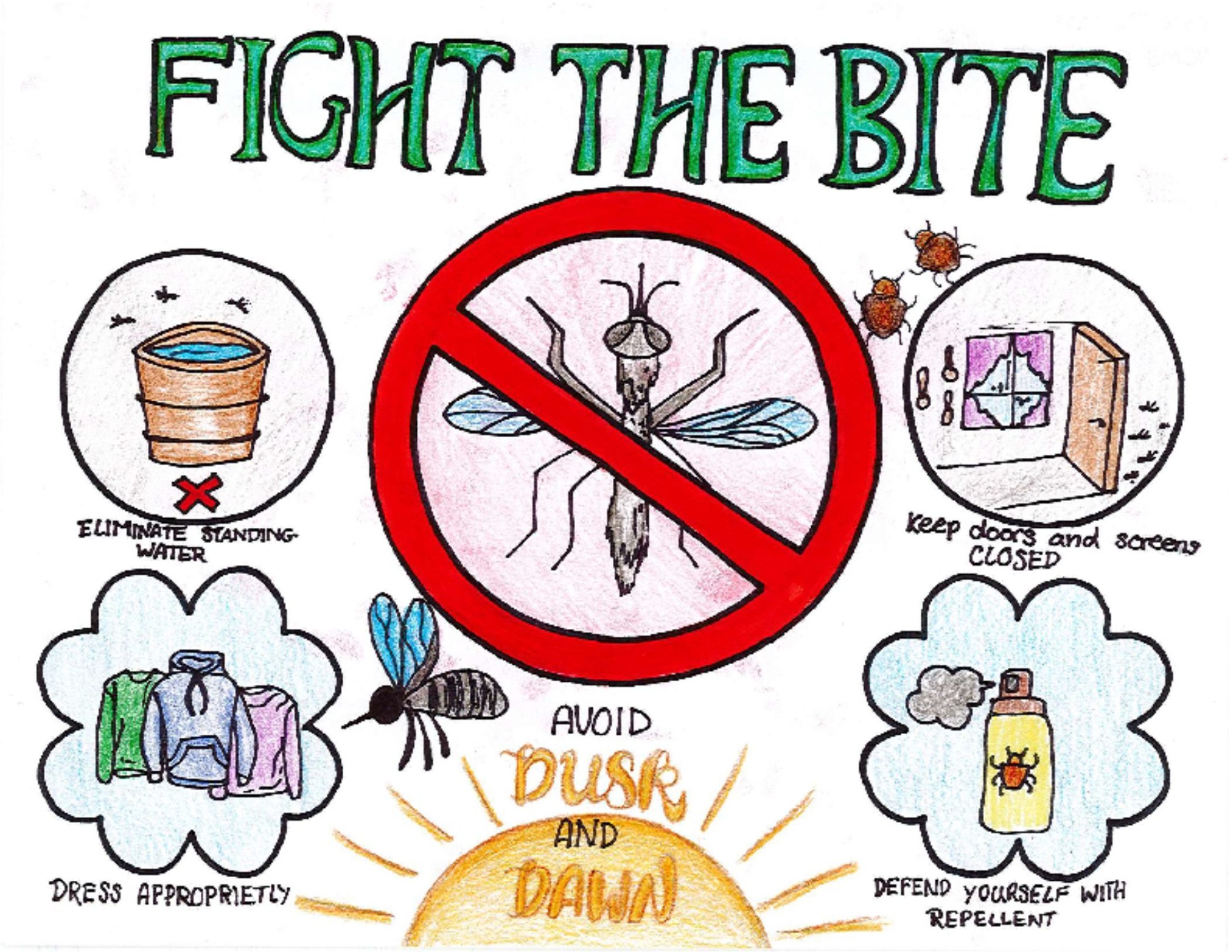 Fight the Bite Contest Winners Artwork