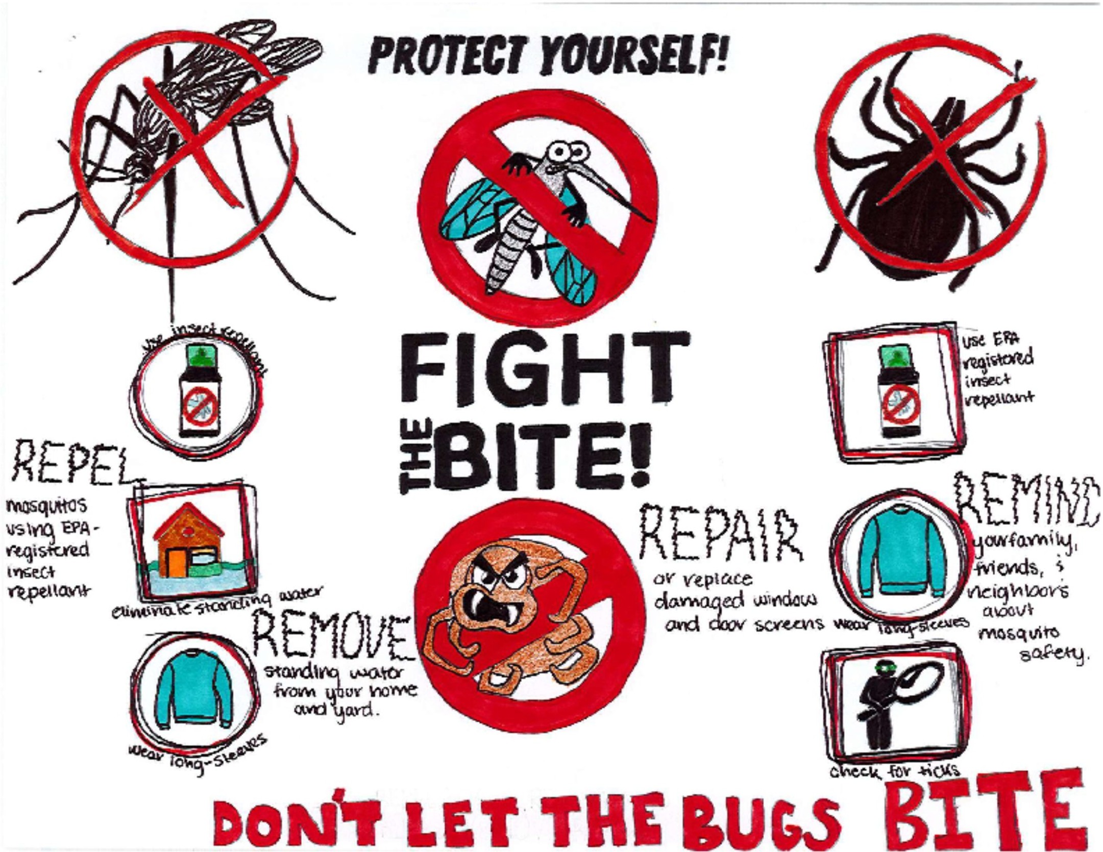 Fight the Bite Contest Winners Artwork