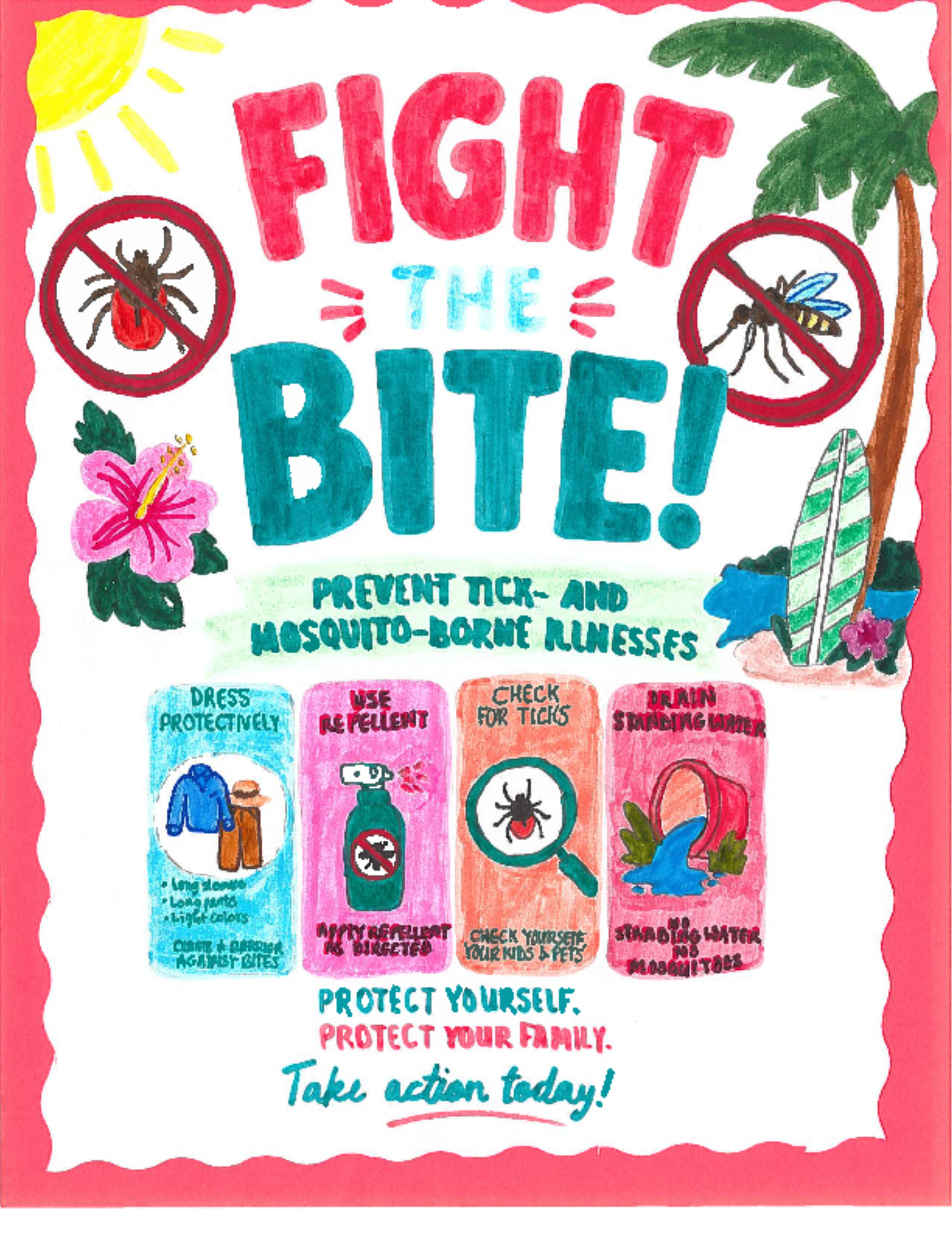 Fight the Bite Contest Winners Artwork