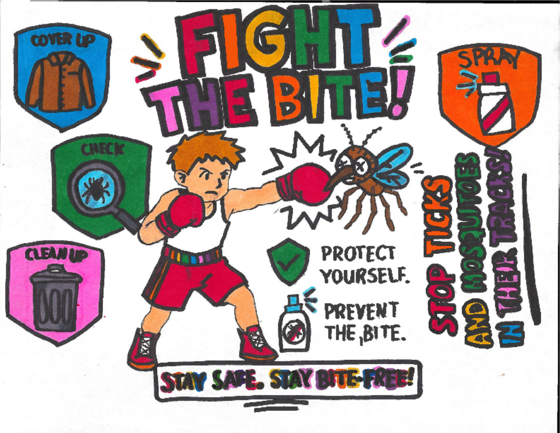 Fight the Bite Contest Winners Artwork