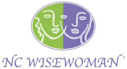 NC WISEWOMAN logo, which features drawings of faces of two women.