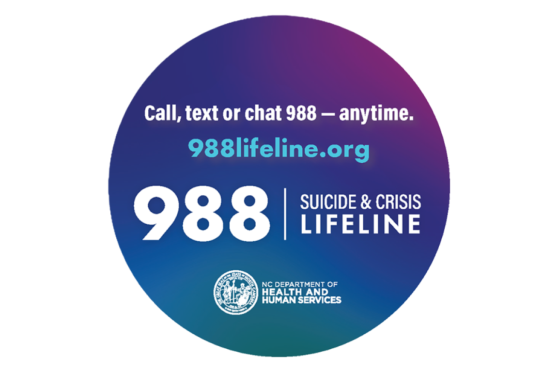 Call, text or chat 988 - anytime. 988 Suicide & Crisis Lifeline. 988lifeline.org