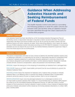Materials About Asbestos Hazards | Division of Public Health
